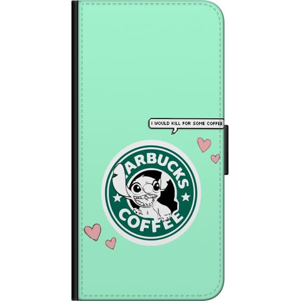 Kompatibelt Lommeboketui til Samsung Galaxy A20s Stitch Kaffe