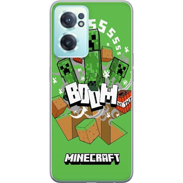 OnePlus Nord CE 2 5G Läpinäkyvä kuori Minecraft Boom