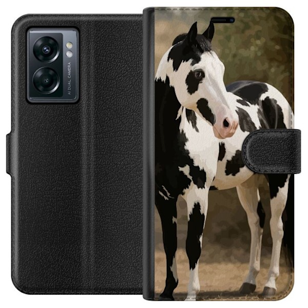 OnePlus Nord N300 Plånboksfodral Vacker Häst – elegant ill
