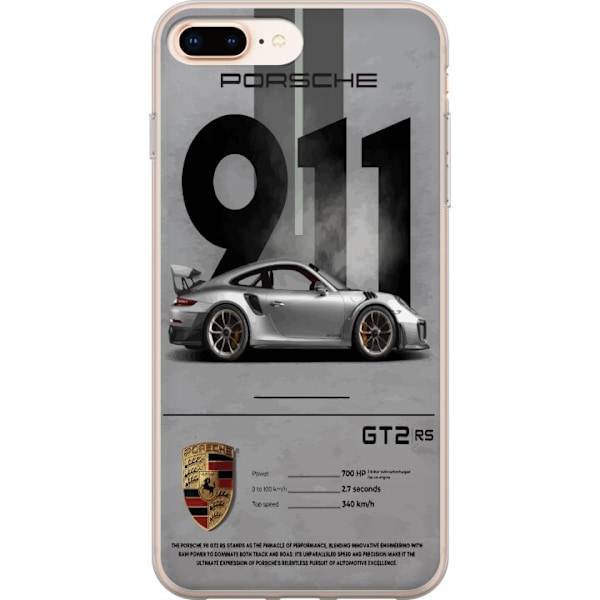 Apple iPhone 7 Plus Genomskinligt Skal Porsche 911