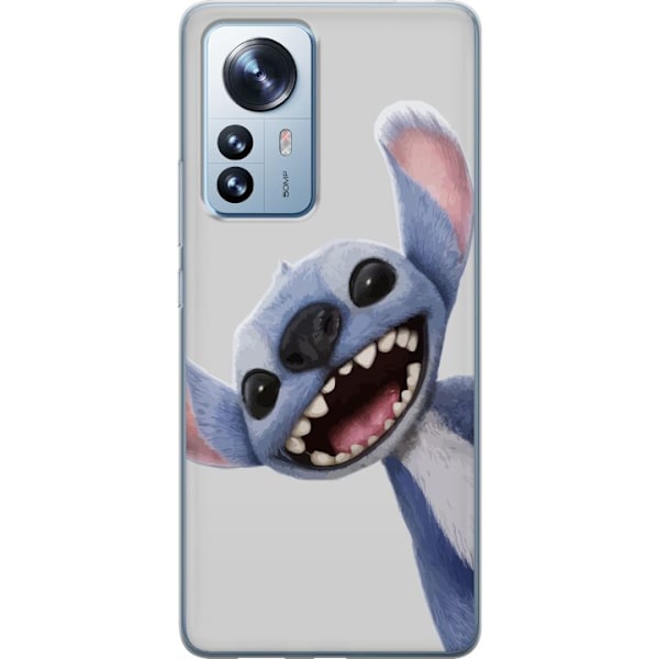 Xiaomi 12 Pro Läpinäkyvä kuori Stitch liikkeessä - Kawaii-suunnittelu faneille ja lapsille