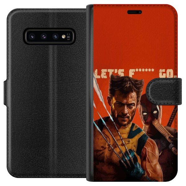 Samsung Galaxy S10 Tegnebogsetui Deadpool & Wolverine