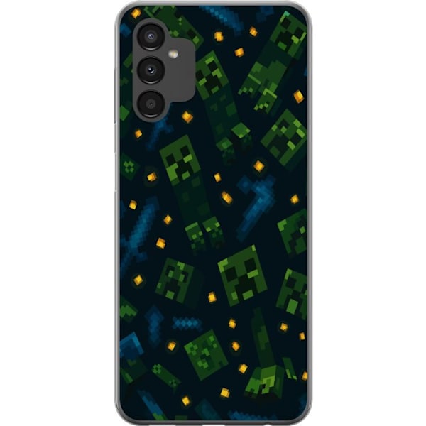 Samsung Galaxy A04s Läpinäkyvä kuori Minecraft Dungeons Mob