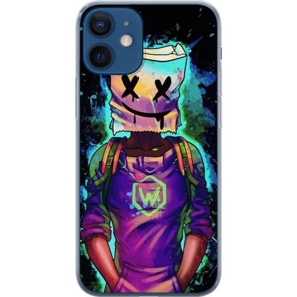 Kompatibelt Mobilskal till Apple iPhone 12 mini Fortnite Marshmello