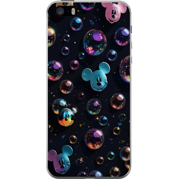 Apple iPhone SE (2016) Genomskinligt Skal Musse Pigg Disney Bubblor Design Roligt Motiv Populär Disneyfigur Tecknad Serie Barnklassiker
