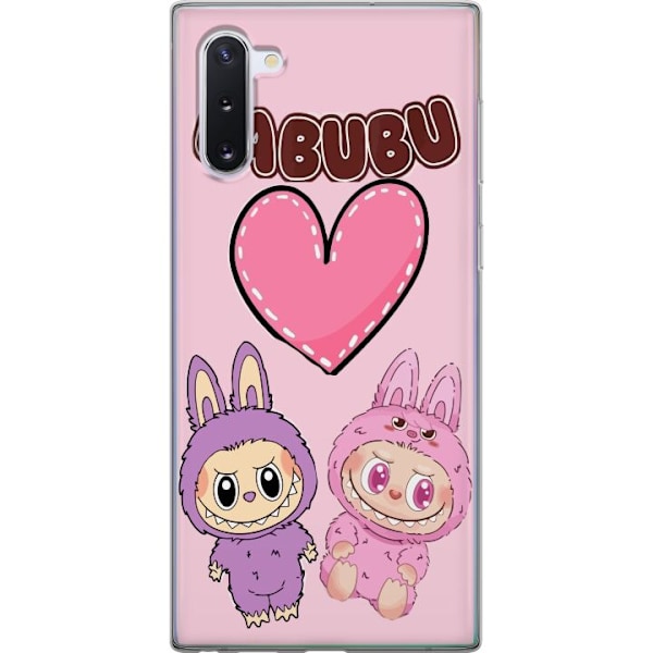 Samsung Galaxy Note10 Läpinäkyvä kuori Labubu Pink Monster