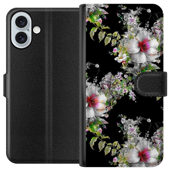 Apple iPhone 16 Plus Tegnebogsetui Blomststjerne