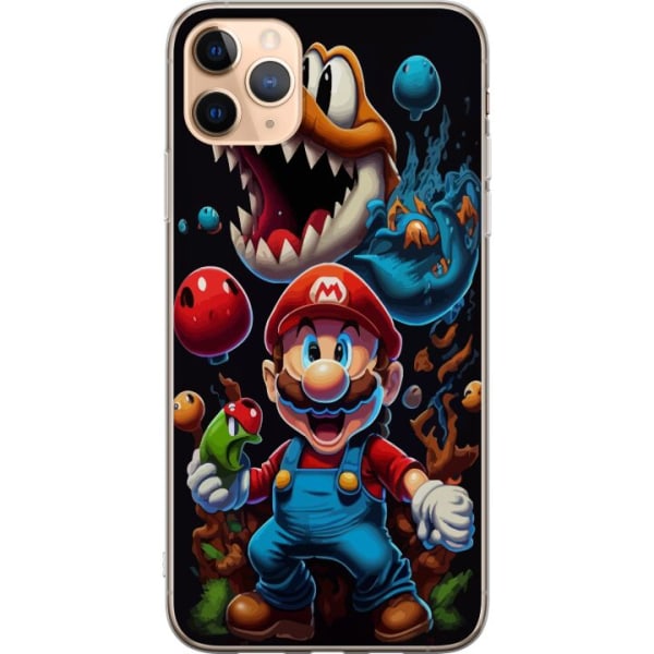 Apple iPhone 11 Pro Max Gennemsigtig cover Super Mario