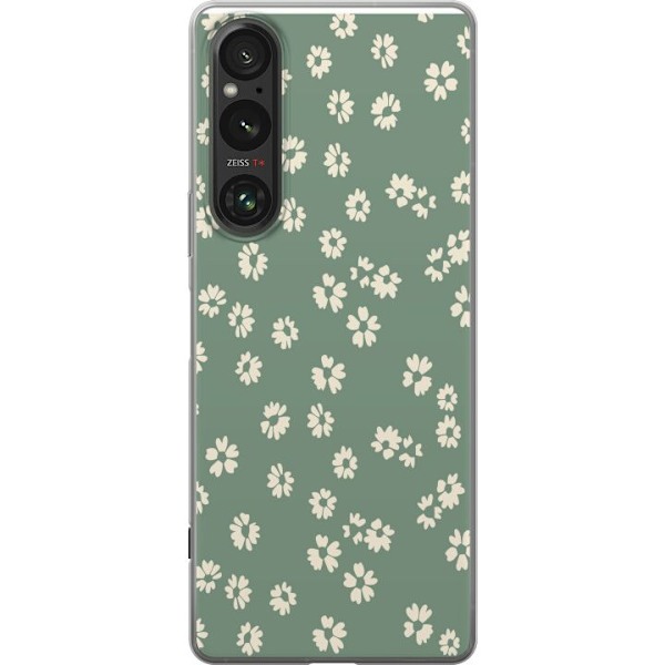Sony Xperia 1 V Genomskinligt Skal Blomsterdröm – färgglatt blommönster
