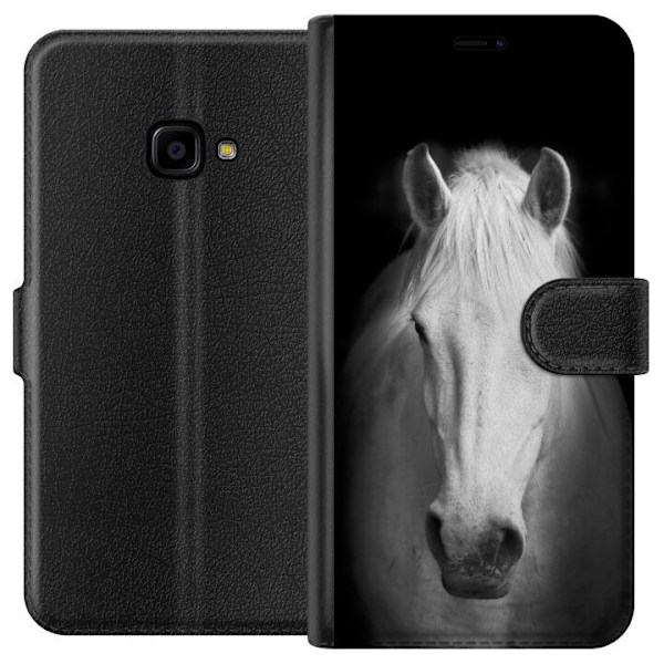 Samsung Galaxy Xcover 4 Tegnebogsetui Hvid Hest