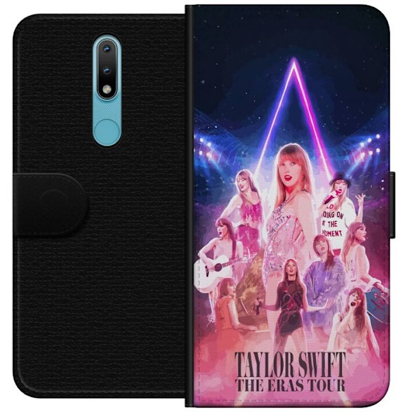 Nokia 2.4 Lompakkokotelo Taylor Swift Galaxy Neon