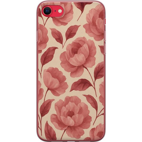Apple iPhone SE (2020) Gjennomsiktig deksel Rose Blomst