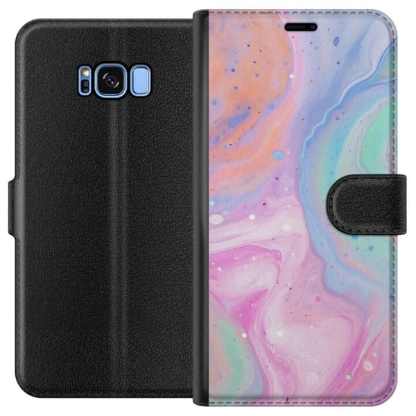 Kompatibel Tegnebogsetui til Samsung Galaxy S8 Pastelmarmor