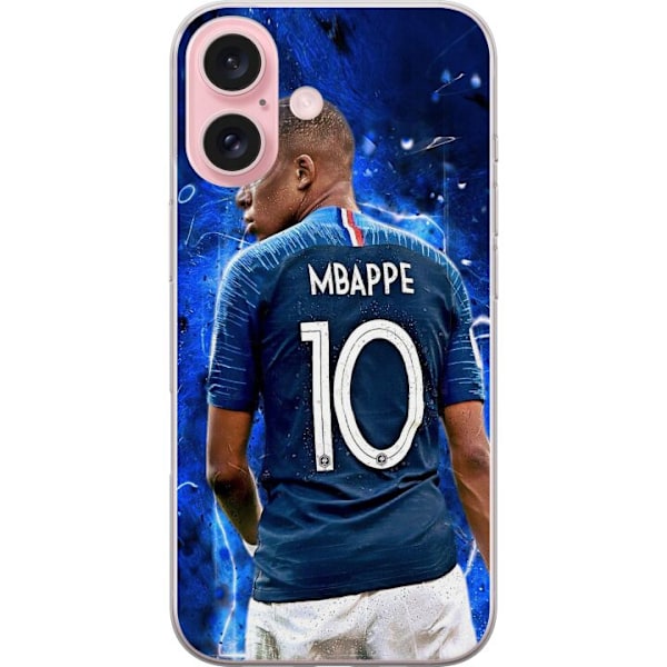 Apple iPhone 16 Gjennomsiktig deksel Kylian Mbappé