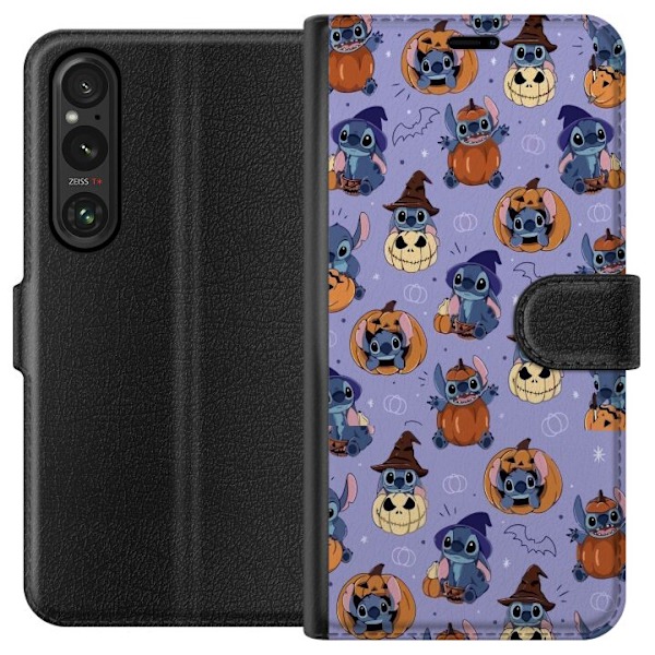 Sony Xperia 1 V Plånboksfodral Stitch halloween