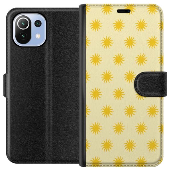 Kompatibel Tegnebogsetui til Xiaomi Mi 11 Lite Gule sole gul