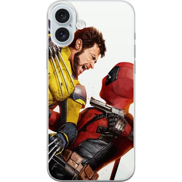 Apple iPhone 16 Plus Gjennomsiktig deksel Deadpool & Wolverine