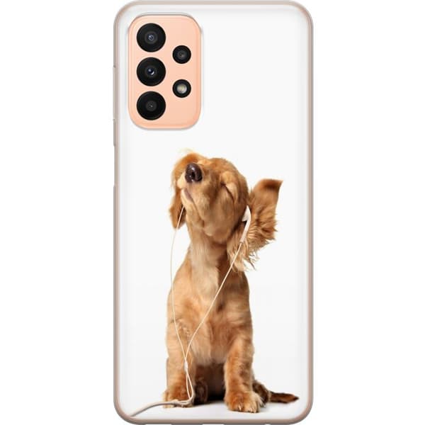 Kompatibelt Mobildeksel til Samsung Galaxy A23 Hund