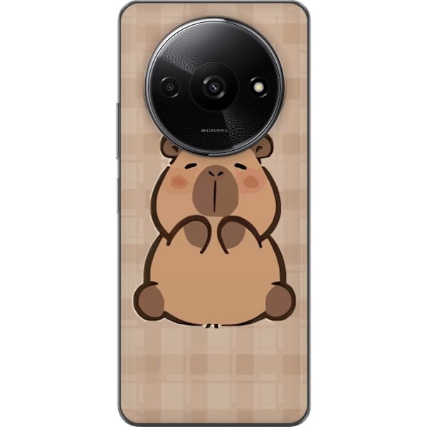 Xiaomi Redmi A3 Genomskinligt Skal Mobilskal kawaii capybara flera figurer japansk stil