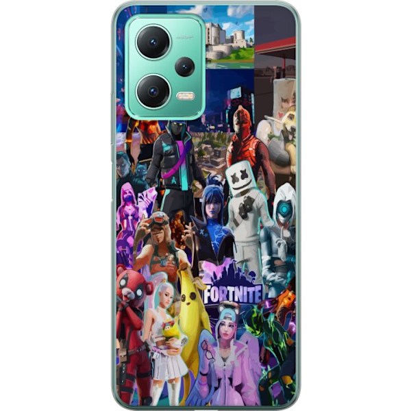 Xiaomi Redmi Note 12 Gennemsigtig cover Fortnite