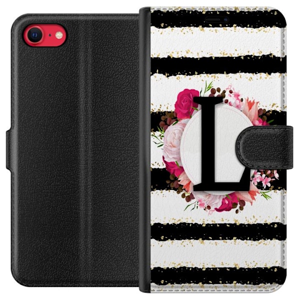 Apple iPhone 8 Tegnebogsetui Bogstavet L