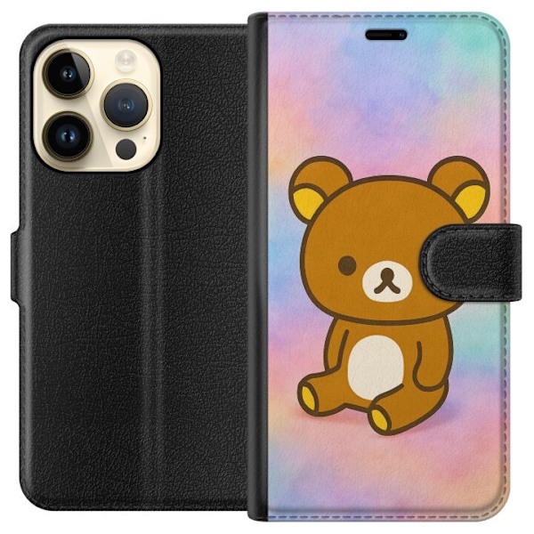 Apple iPhone 14 Pro Lompakkokotelo Kawaii Sanrio Rilakkuma