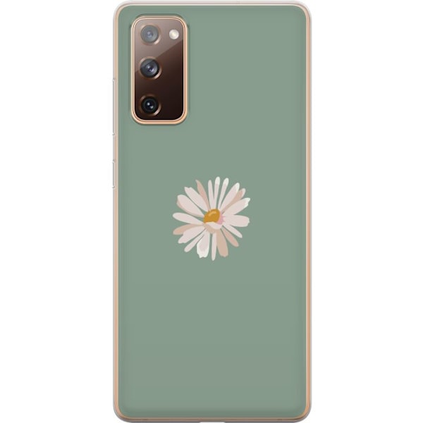Samsung Galaxy S20 FE Läpinäkyvä kuori Vihreä Minimalikukk