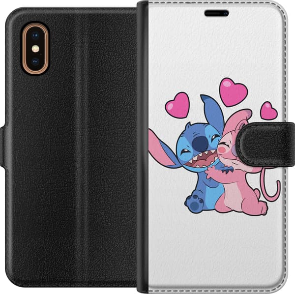 Kompatibelt Lommeboketui til Apple iPhone XS Max Lilo & Stitch