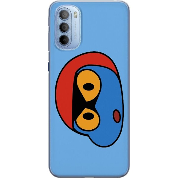 Motorola Moto G31 Genomskinligt Skal Bold Bot Head