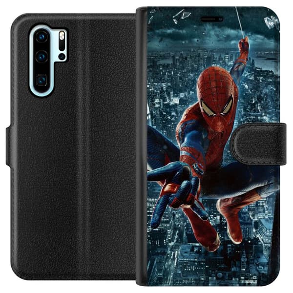 Kompatibelt Lommeboketui til Huawei P30 Pro Spiderman