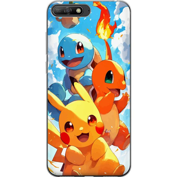 Huawei Y6 (2018) Genomskinligt Skal Pocket Creatures – inspi