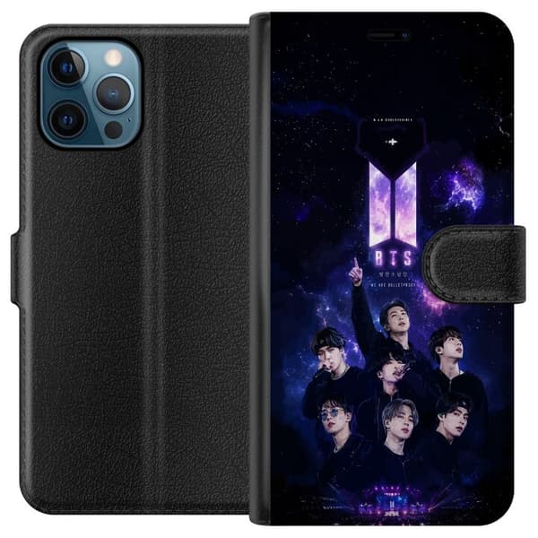 Kompatibelt Plånboksfodral till Apple iPhone 12 Pro BTS lila