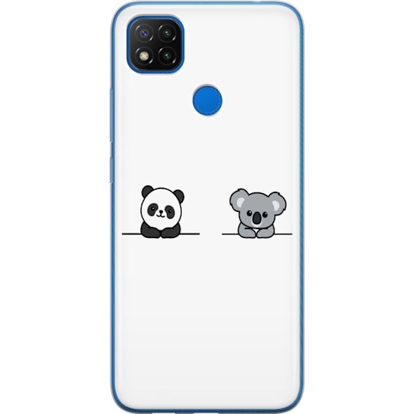 Xiaomi Redmi 9C NFC Genomskinligt Skal Panda Koala