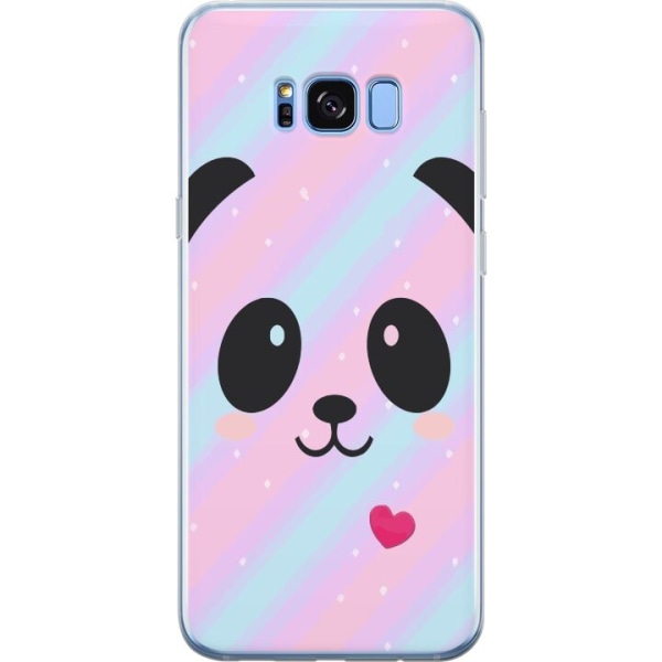 Samsung Galaxy S8+ Läpinäkyvä kuori Sateenkaari Panda