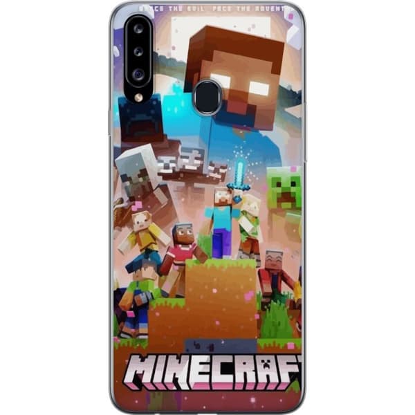 Kompatibelt Mobilskal till Samsung Galaxy A20s Minecraft