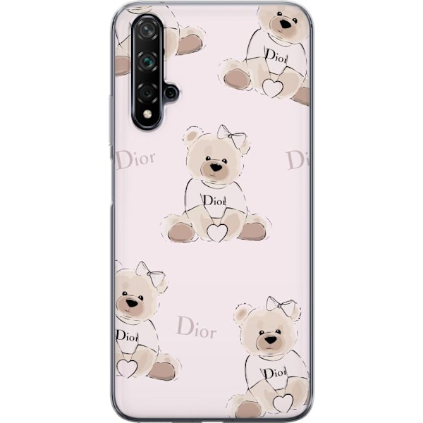 Huawei nova 5T Läpinäkyvä kuori Teddy Dior Vibes - ylelline