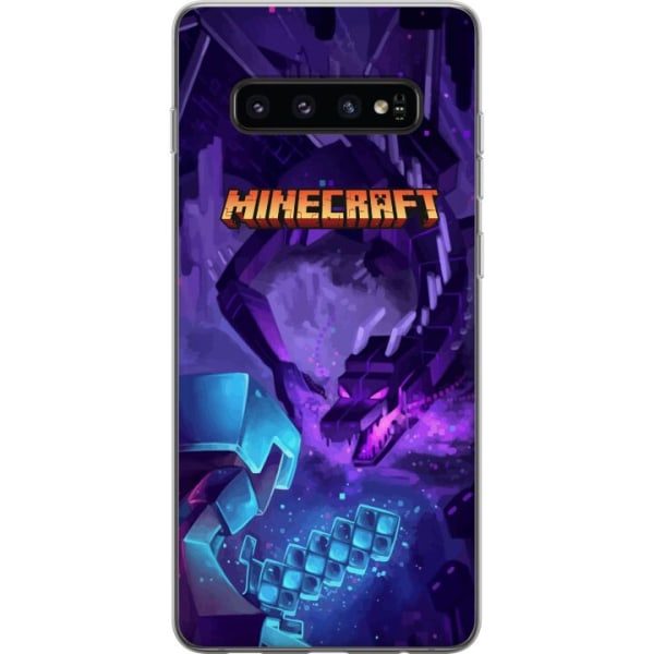 Samsung Galaxy S10 Gjennomsiktig deksel Minecraft
