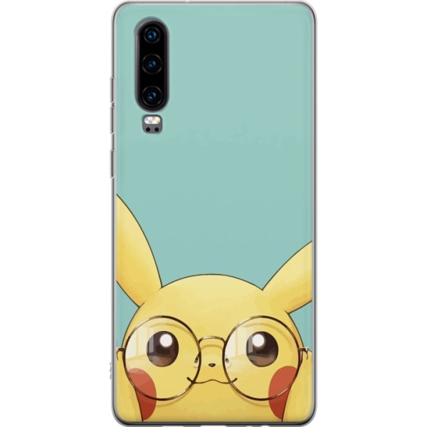 Huawei P30 Läpinäkyvä kuori Pikachu lasit
