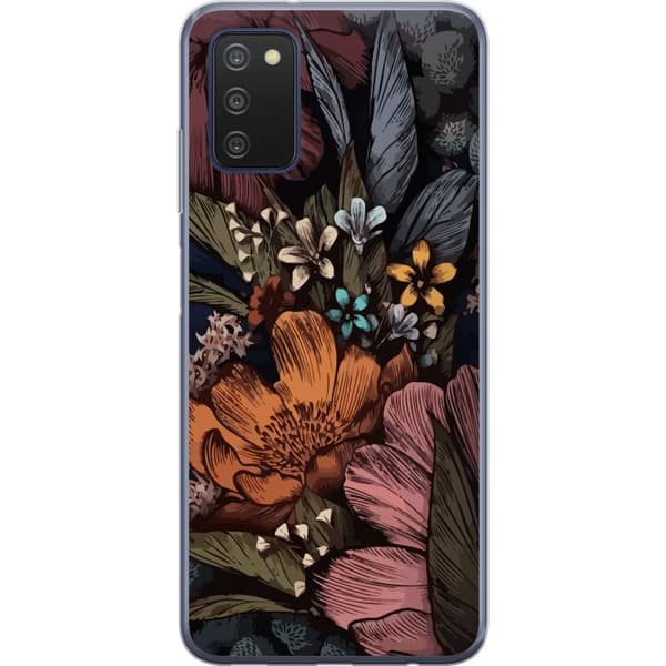 Kompatibelt Mobildeksel til Samsung Galaxy A03s Vintage Blomster