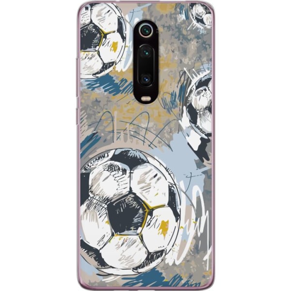 Xiaomi Mi 9T Pro  Gennemsigtig cover Fodbold