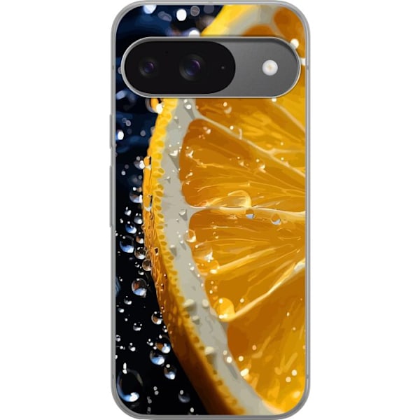 Google Pixel 9 Pro Läpinäkyvä kuori Appelsiini