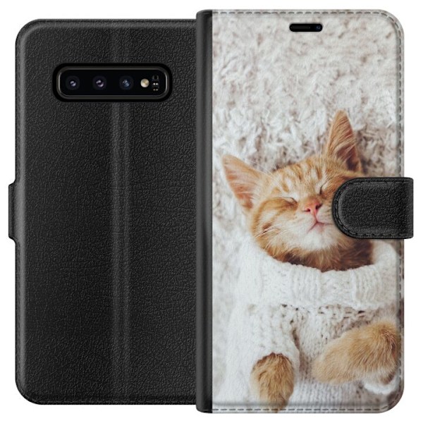 Samsung Galaxy S10 Tegnebogsetui Kat