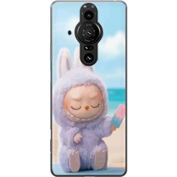 Sony Xperia Pro-I Genomskinligt Skal Labubu Pink Mood – Rosa