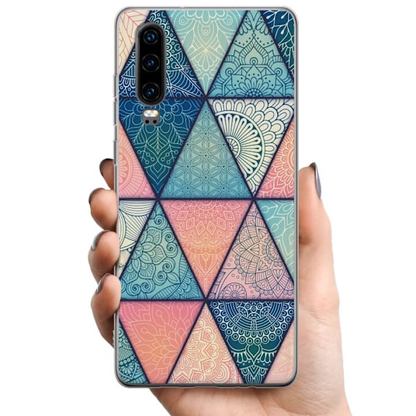 Huawei P30 TPU Matkapuhelimen kuori Mandala Kolmiot