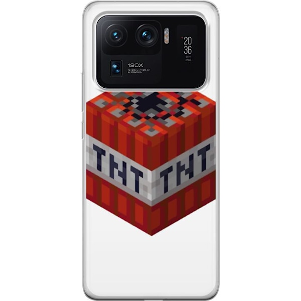 Xiaomi Mi 11 Ultra Läpinäkyvä kuori Minecraft TNT