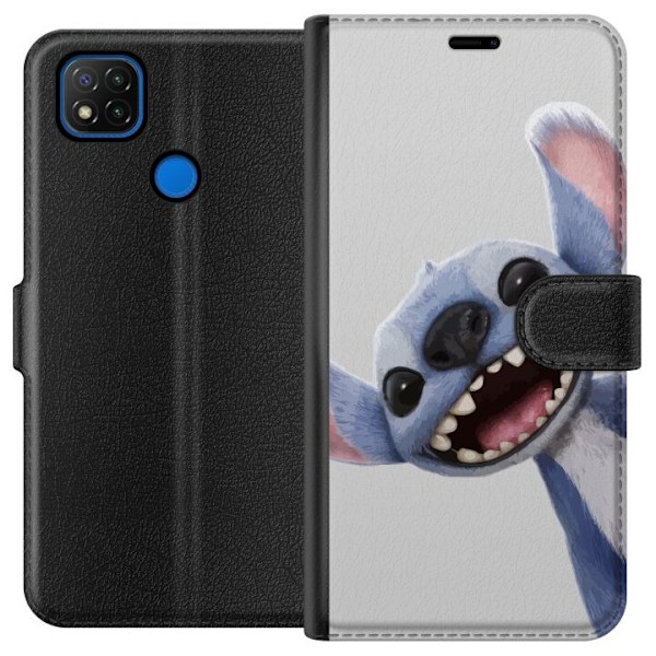 Xiaomi Redmi 9C Plånboksfodral Stitch i Fart – Kawaii Design för Fans & Barn