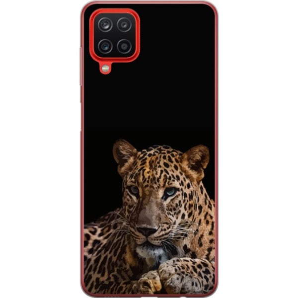 Samsung Galaxy A12 Läpinäkyvä kuori Leopard