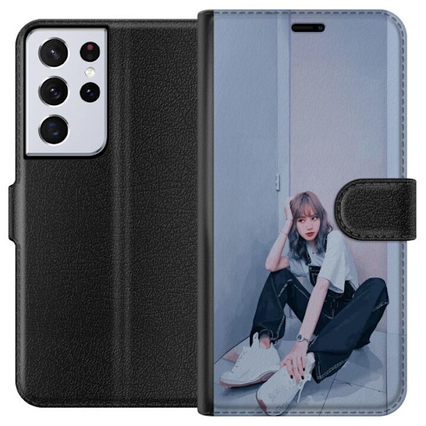 Samsung Galaxy S21 Ultra 5G Lompakkokotelo Lisa from Blackpink – K-pop Style Icon