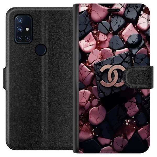 OnePlus Nord N10 5G Plånboksfodral Chanel Black and Pink