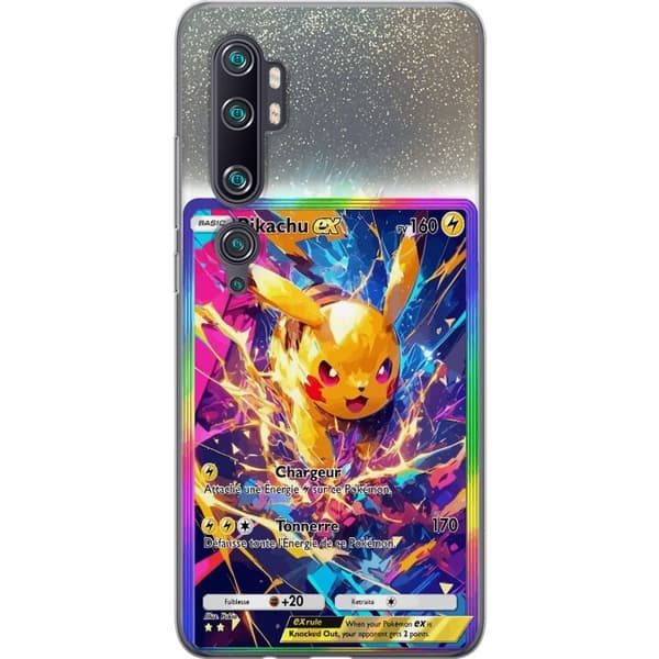 Kompatibelt Mobildeksel til Xiaomi Mi Note 10 Pro Pikachu gul